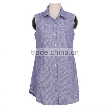 Fashion cotton lady tops shirt designs dress female apparel for women