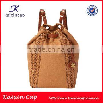custom small quantity order high quality wholesale fashion leather strap korean style backpack