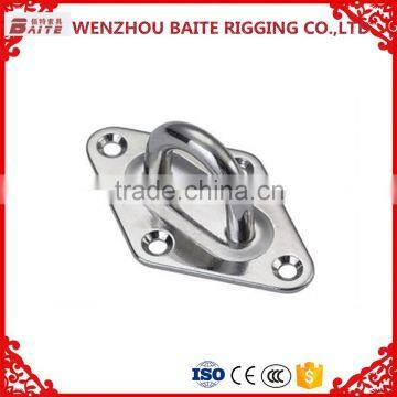 Manufacturer price rigging hardware rhombus stainless steel AISI316/304 diamond eye plate