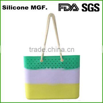 Shierin Silicone Rubber Waterproof Women Fashion Handbags With Rope Handle photo-2