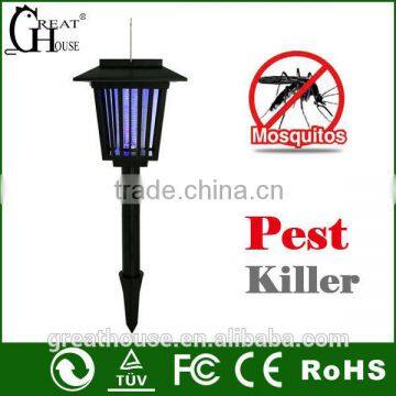 Eco-friendly feature and traps mosquito control solar powered electric mosquito trap with LED light GH-327