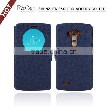 Customized Book Style Leather Phone Case With Stand Function For LG G4