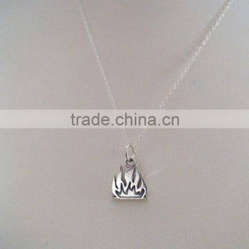 Latest Party Jewelry Little Dainty Necklace Silver Campfire Necklace 2015 photo-3