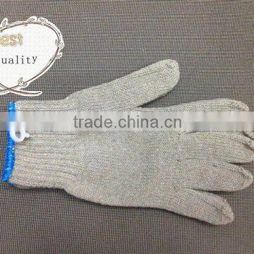 weight cotton gloves grey knitted cotton glove/ working glove/ safety glove