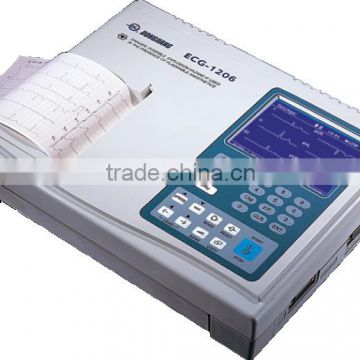 Digital 6 channal ECG machine with CE certification