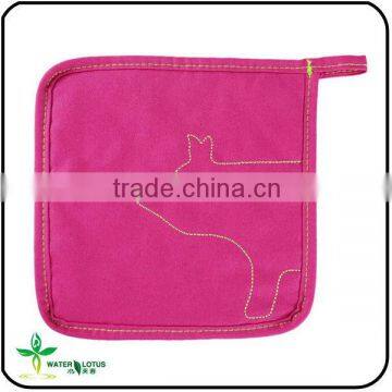 Cheap price embroidery canvas pot holder