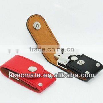 Custom Logo Leather USB Memory Stick 2.0