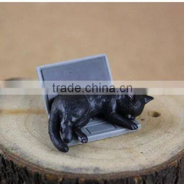 Authentic Computer Money Little Black Cat/flowers photo-2