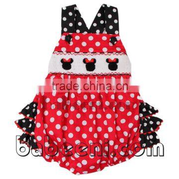 Cute Minnie hand smocked bubble for baby