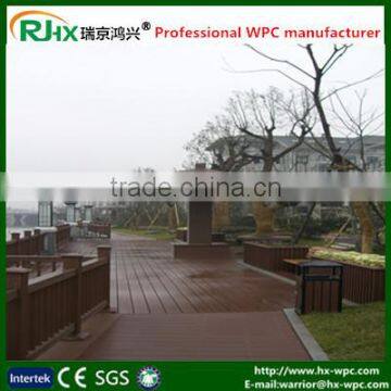wood plastic composite decking/solid design wpc decking 100% eco-friendly with waterproof outdoor deck flooring