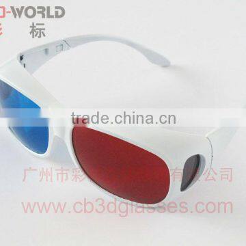 new special colorful plastic red cyan glasses