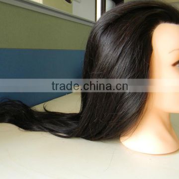 Wholesale alibaba Hairdressing training heads lesson wig human hair training doll head