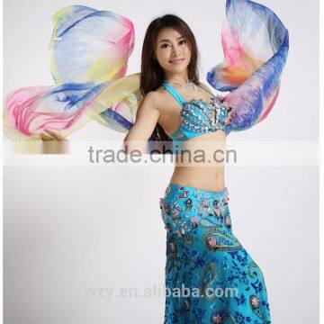 Gradient Tie-dyed Silk Belly Dance Veils