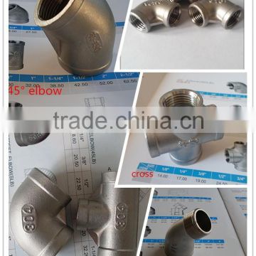 sus304 sus316 stainless Steel pipe fitting