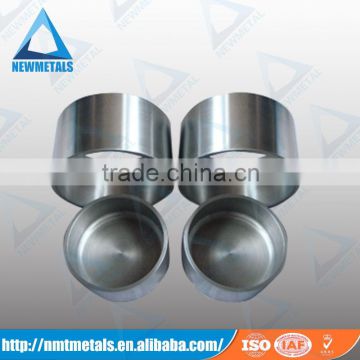 China Manufactured Evaporation Tungsten Crucible container for High Temperature Vacuum Furnace