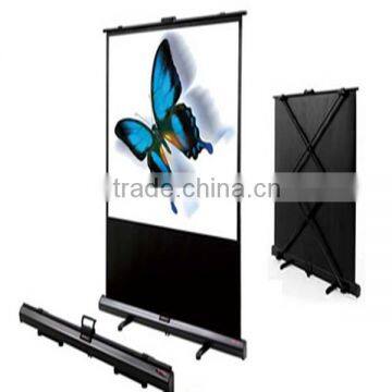 adjustable height floor standing projector screen