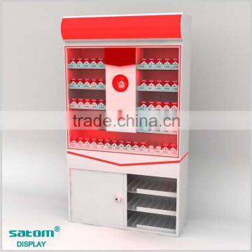 Large-sized Floor Cigarette Rack Factory With Big Storage Box