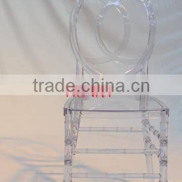 Elegant wedding banquet furniture luxury transparent resin chair for sale