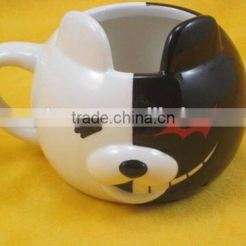 YF18677 3D animal face shape ceramic mug