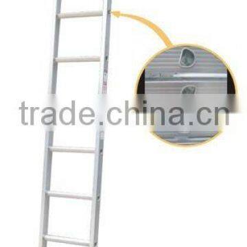 D Type Step Aluminium Single Straight Ladder.