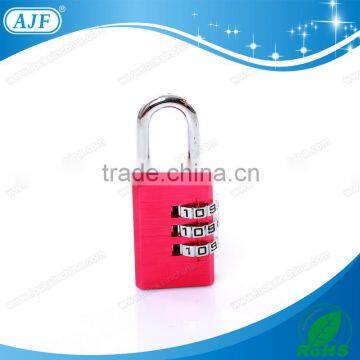 AJF 2015 New Arrival High Security 3 Dials Square Shape Aluminium Material Combination Padlock photo-2