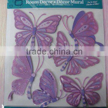 3-D wall stickers/butterfly shape