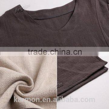 Linen Dress Plus Size Dress Spring Autumn Winter Dress photo-4