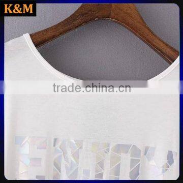 Ladies Custom Print t Shirt Casual Bat Wings Sleeves t Shirt photo-6