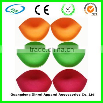 Colorful washable bra pad, bra pad for swimwear