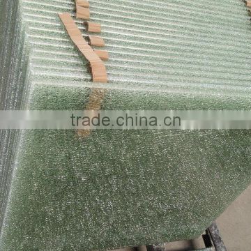 Ice cracked laminated glass table top with AS/NZS 2208:1996 and EN12150 certificate