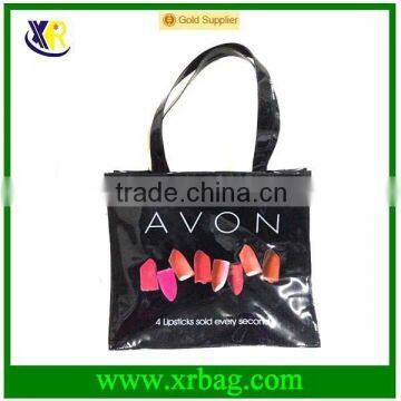 Fashion Easily Women Black PU Handbag With Logo Print photo-2