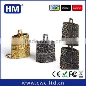 Wholesale USB jewelry paypal with gold/black color 2GB4GB8GB16GB choice custom solution package/LOGO