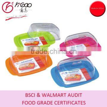 Cheap Square & Rectangular Cheese Keeper/Plastic Cheese Holder/PP Butter Container photo-4