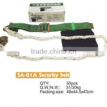 safety belt/polyester climbing harness/safety harness with lanyard