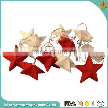 Red White Christmas Star Paper Led Christmas Lights Outdoor