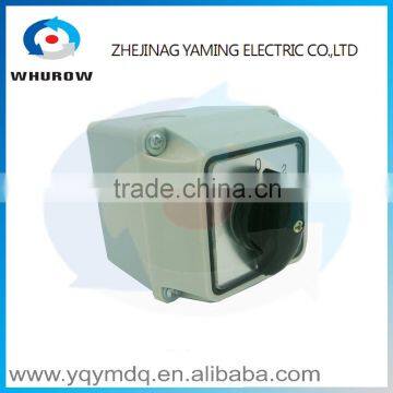 LW26-20 switch box with protective box High quality electrical momentary changeover rotary cam switch