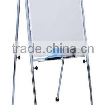 High quatity!!!whiteboard mobile standard flip chart stand with wheel