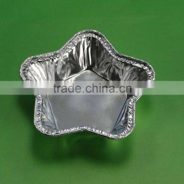Aluminum Foil Food Containers Star-shape Cake Pans Aluminum Cup Egg Tart Tray Disposable Cup/aluminum Foil Muffin Pan photo-2