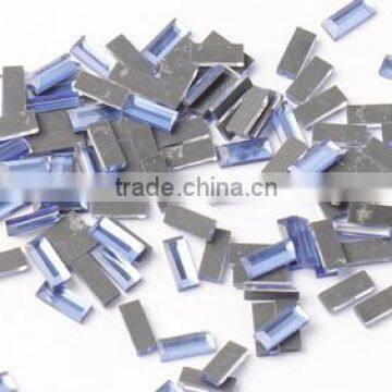 Machine Cut Glass Stones Rectangle Glass Stone for Iphone Case DIY Material photo-2