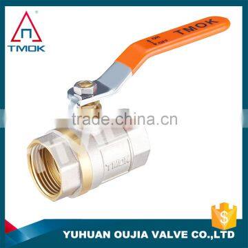 Factory Stock brass ball valve price TMOK Brand Size 1/2'' to 1'' BSP Thread Iron handles with pvc credit insurance support                        
                                                Quality Choice