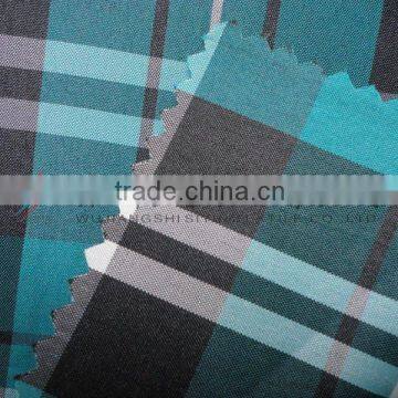 100%polyester acid blue plaid yarn dyed fabric for shirt