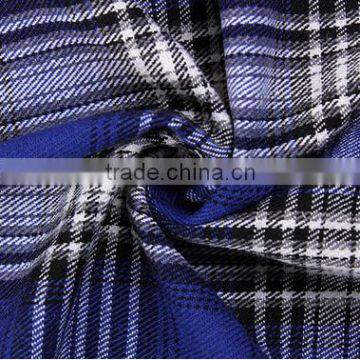 Yarn dyed grid cloth polyester fabric