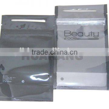 poly bags/ clear cosmetic bag/zipper plastic bag