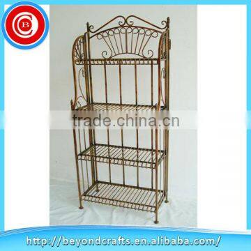 Good quality wrought iron home storage shelf