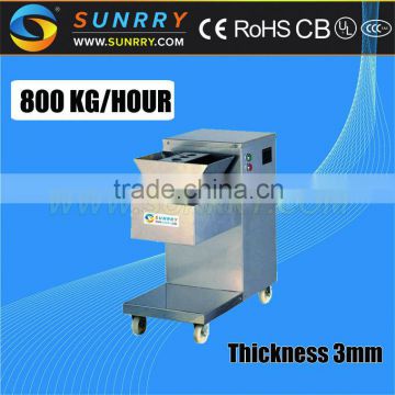 Meat cutting thickness 3mm meat cutting machine production 800 Kg/Hour frozen meat cutting machine for CE (SY-MC800 SUNRRY)