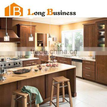 LB-DD1119 French style kitchen cabinet, solid wood kitchen cabinet, kitchen furniture