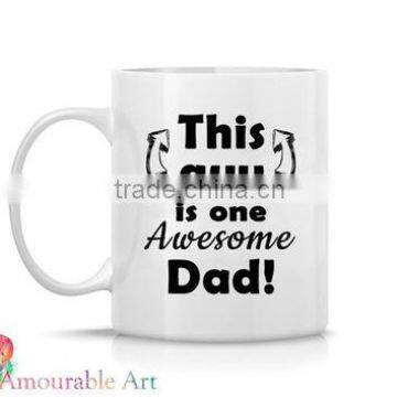 Mug in porcelain Father's Day white porcelain mug