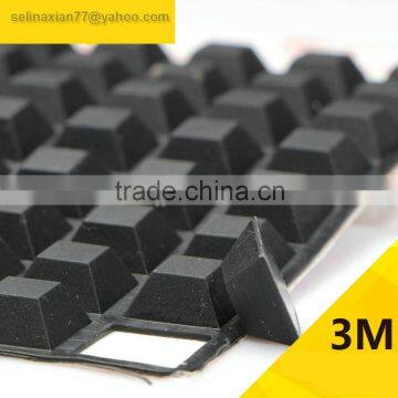 12.7*12.7*6mm Square Self Adhesive Transparent Anti Slip Bumpers Silicone Rubber Feet Pads High Sticky Shock Absorber