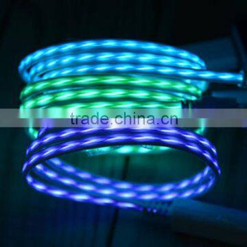 EL New Technology Micro USB Glow Charger Cable