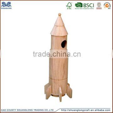 2015 Factory Price Wood Kids Toy Wood Rocket Wooden Toy Rocket